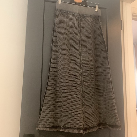 NWT Free People Black XS 100 % cotton maxi Skirt. - Picture 11 of 11